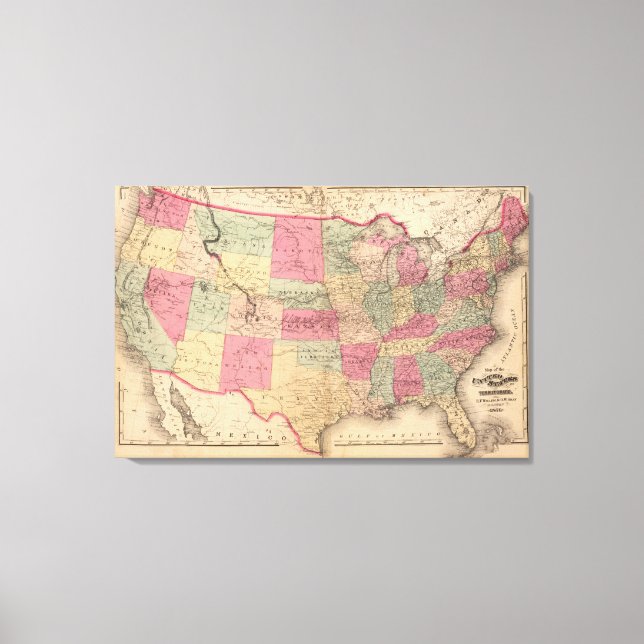 Toile États-Unis et territoires (Recto)