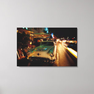 Toile États-Unis, FL, Miami, South Beach la nuit. 2