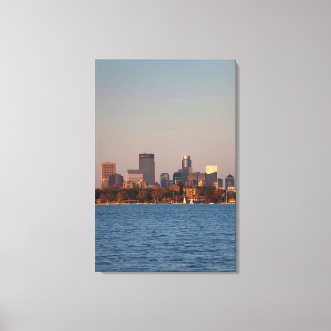 Toile États-Unis, Minnesota, Minneapolis, Skyline de la  (Recto)