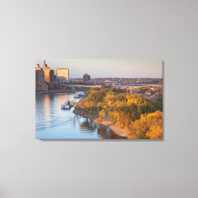 Toile États-Unis, Minnesota, Minneapolis, St. Paul (Recto)