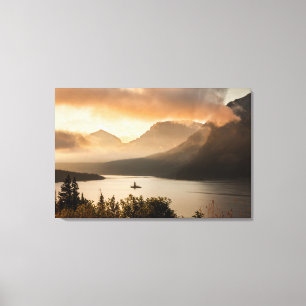 Toile États-Unis, Montana, Glacier National Park. Lever