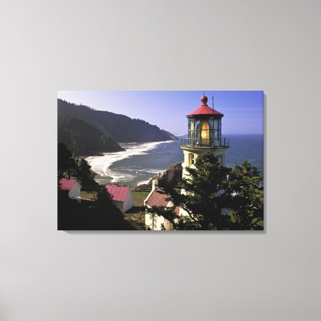 Toile États-Unis, Oregon, Florence. Phare de Heceta Head (Recto)