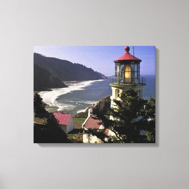 Toile États-Unis, Oregon, Florence. Phare de Heceta Head (Recto)