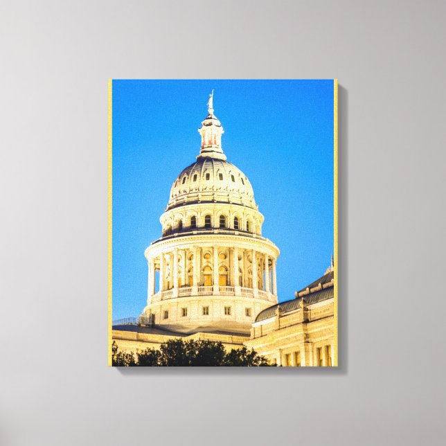 Toile États-Unis, Texas, Austin. Capitol Building (1888) (Recto)