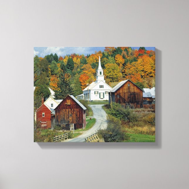 Toile États-Unis, Vermont, Waits River. Le feuillage d'a (Recto)