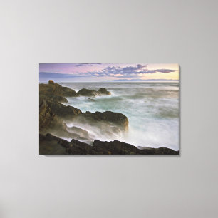 Toile États-Unis, Washington, îles San Juan. Vagues s'é