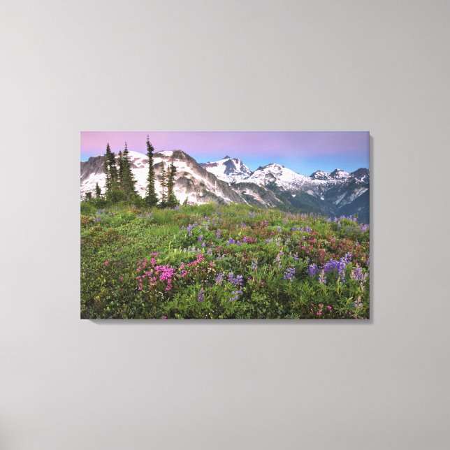 Toile États-Unis, Washington, montagnes Cascade, Nord (Recto)