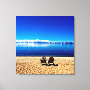 Toile Été de attente sur le lac Tahoe