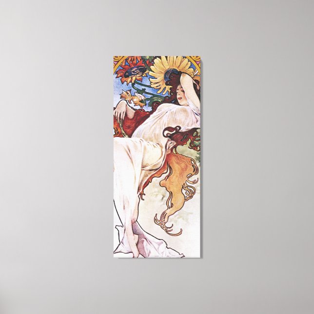 Toile Été (Quatre Saisons), Alphonse Mucha Canvas Imprim (Recto)