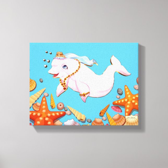 Toile Étendue Imprimer Trésors De La Mer (Recto)