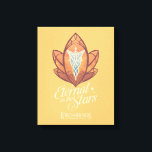 Toile Eternal as the Stars Evenstar Graphic<br><div class="desc">Celebrate the timeless romance between Arwen and Aragorn with this elegant Lord of the Rings™ Evenstar design. Featuring a beautifully stylized Evenstar motif with delicate, flowing linework and warm autumnal tones, the artwork represents love and hope. Below, the phrase “Eternal as the Stars” adds a poetic touch, capturing the everlasting...</div>