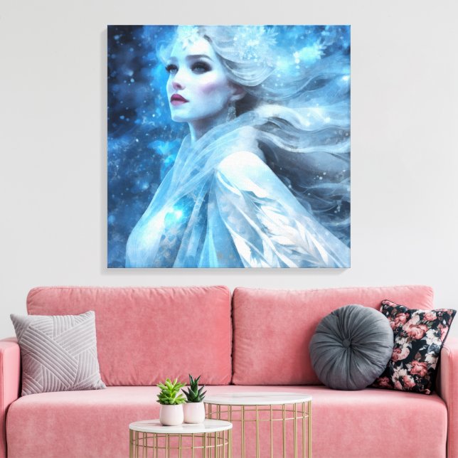 Toile Ethereal Frozen Neige Queen Imaginaire Art (Insitu(Salon))