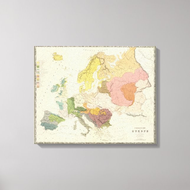 Toile Ethnographique, Europe (Recto)