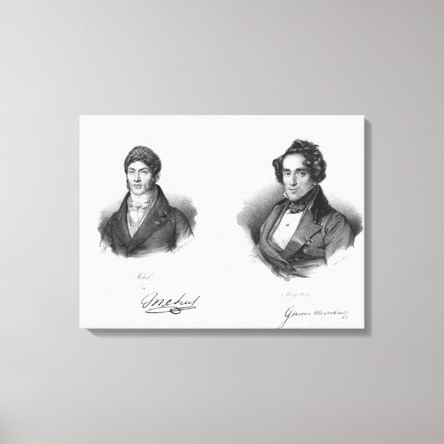 Toile Etienne Mehul et Giacomo Meyerbeer (Recto)