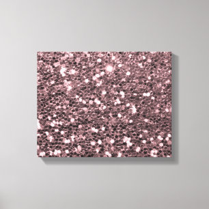 Toile Étincelles roses de parties scintillantes de Faux