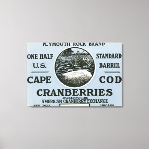 Toile Étiquette de canneberge de marque de Cape Cod