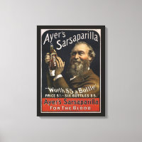 Étiquette de produit vintage, boisson Sarsaparilla