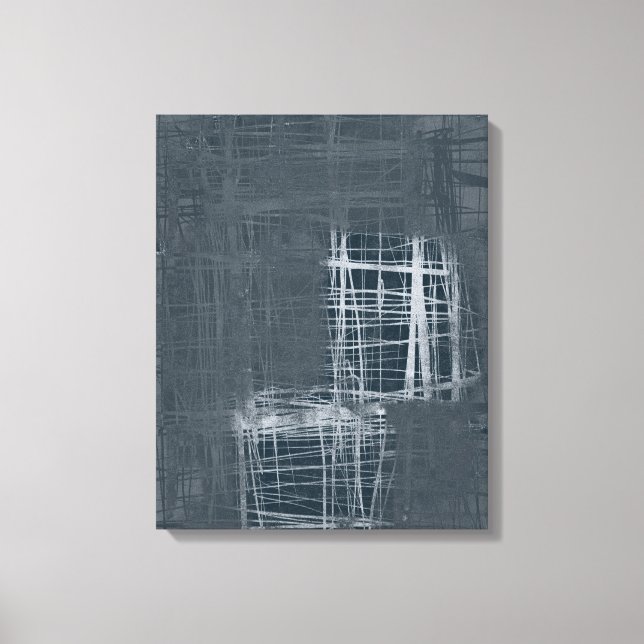 toile étirée abstraite gris acier (Recto)