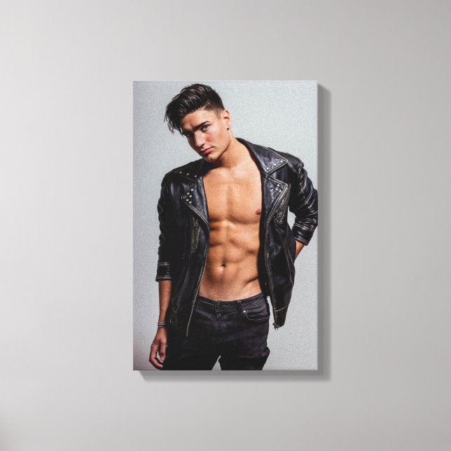 TOILE ÉTIRÉE D'HOMME JEUNE ET BEAU (Recto)