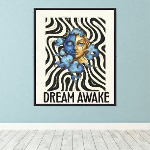 TOILE ÉTIRÉE DREAM AWAKE (dualité) Pint