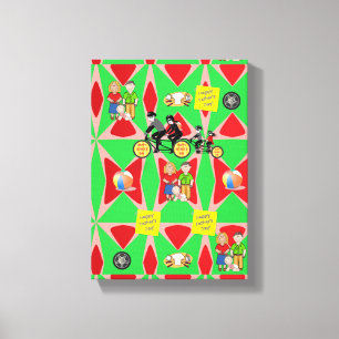 Toile étirée Fête des pères d'impression