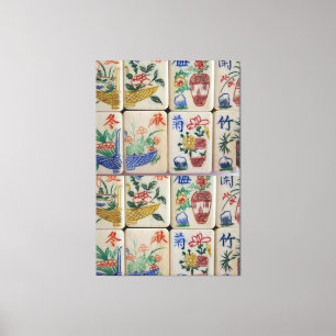 Toile étirée Impression Mahjong
