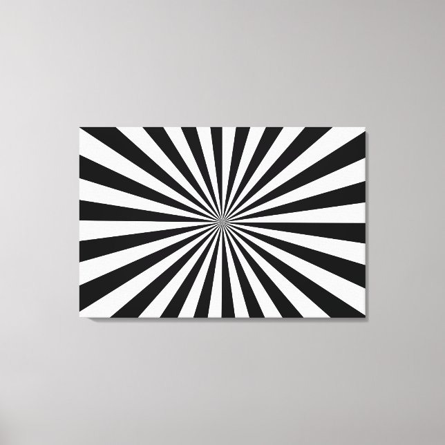 Toile étirée Imprimé noir et blanc (Recto)