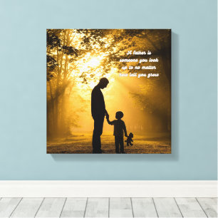 Toile étirée Imprimer 🖼️ Cher papa