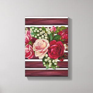Toile étirée Imprimer Fête des Mères Floral