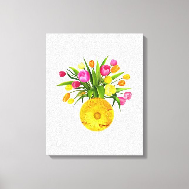 Toile étirée Imprimer Fête des Mères Floral (Recto)
