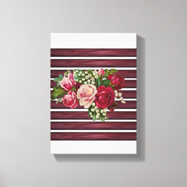 Toile étirée Imprimer Fête des Mères Floral (Recto)