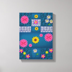 Toile étirée Imprimer Fête des Mères Floral
