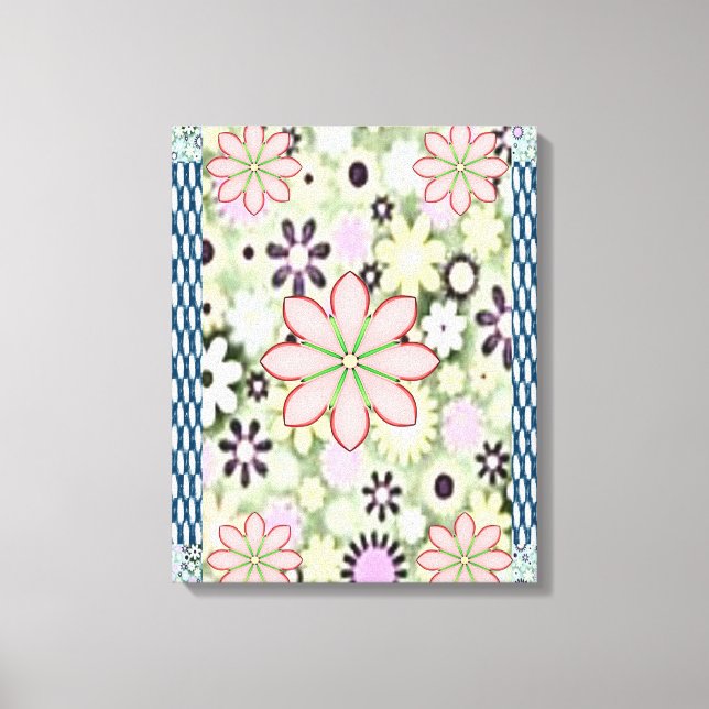 Toile étirée Imprimer Fête des Mères Floral (Recto)