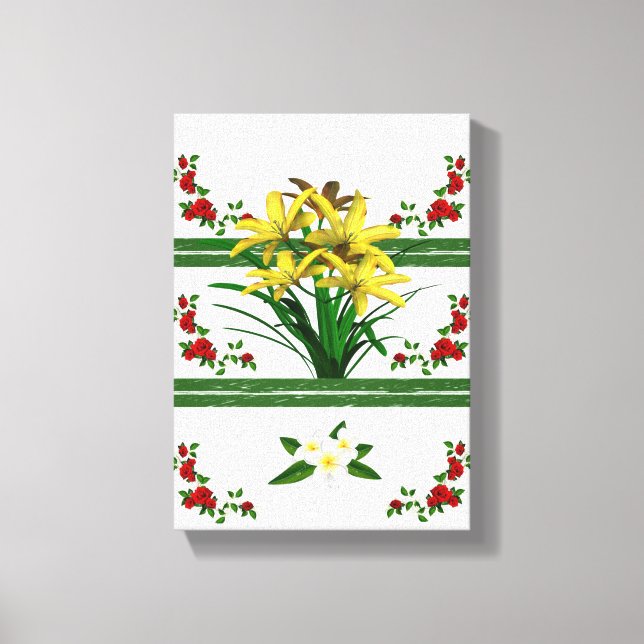 Toile étirée Imprimer Fête des Mères Floral (Recto)