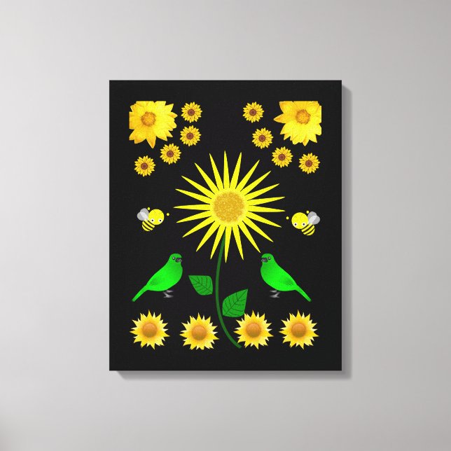 Toile étirée Imprimer Fête des Mères Floral (Recto)