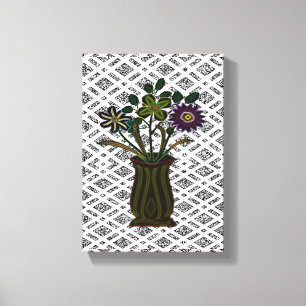 Toile étirée Imprimer Fête des Mères Floral