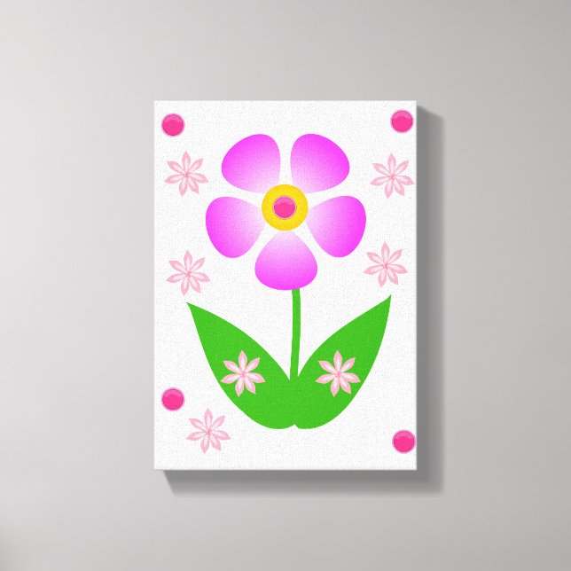 Toile étirée Imprimer Fête des Mères Floral (Recto)