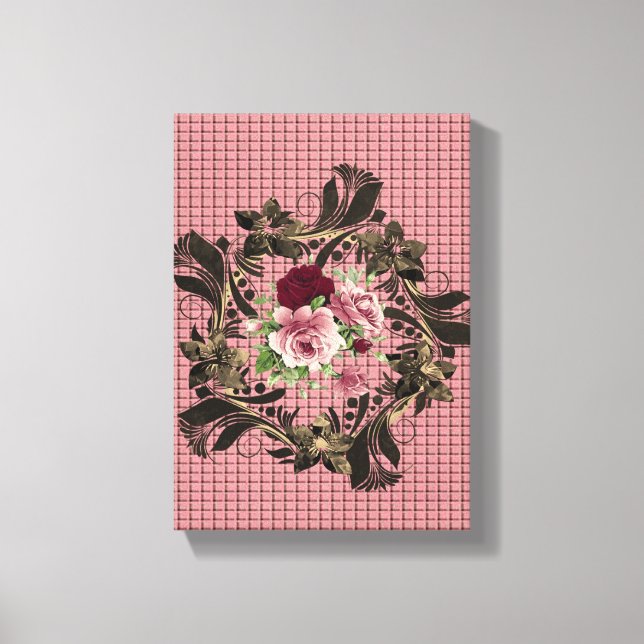Toile étirée Imprimer Fête des Mères Floral (Recto)