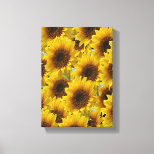 Toile étirée Imprimer Fête des Mères Tournesol