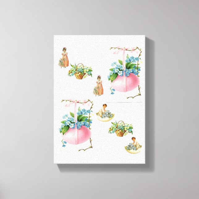Toile étirée Imprimer Pâques Jour (Recto)