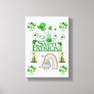 Toile étirée Imprimer Saint Patrick's Day