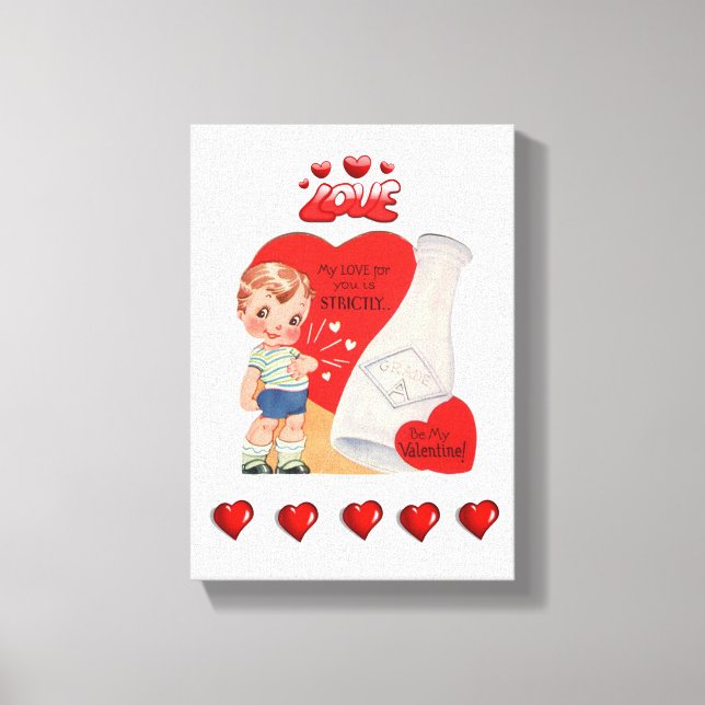 toile étirée Imprimer Saint-Valentin (Recto)