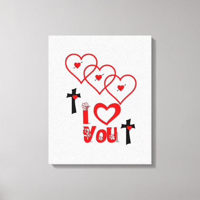 toile étirée Imprimer Saint-Valentin (Recto)