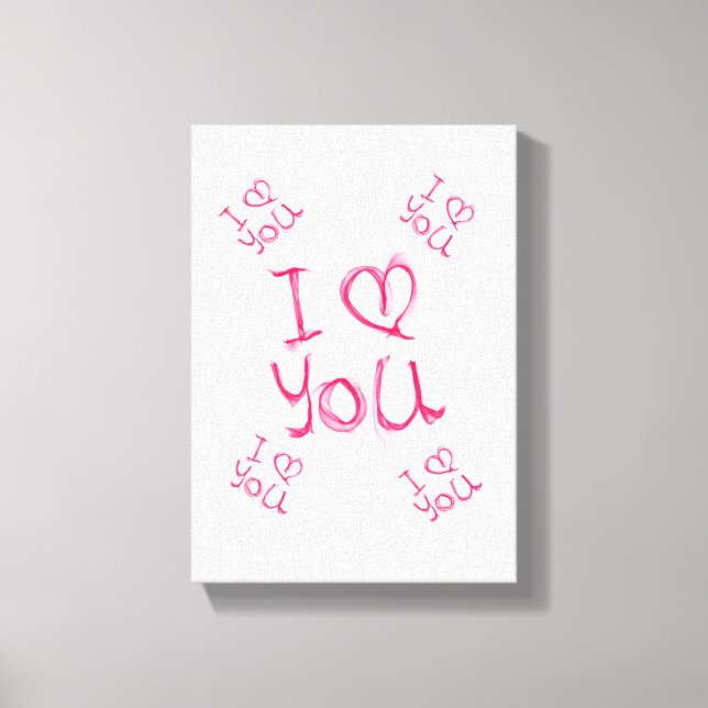 toile étirée Imprimer Saint-Valentin (Recto)