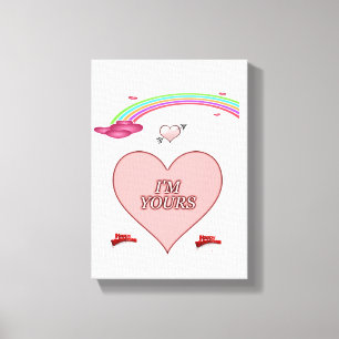 toile étirée Imprimer Saint-Valentin