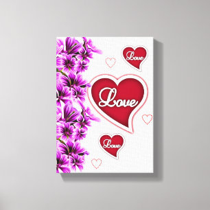 toile étirée Imprimer Saint-Valentin