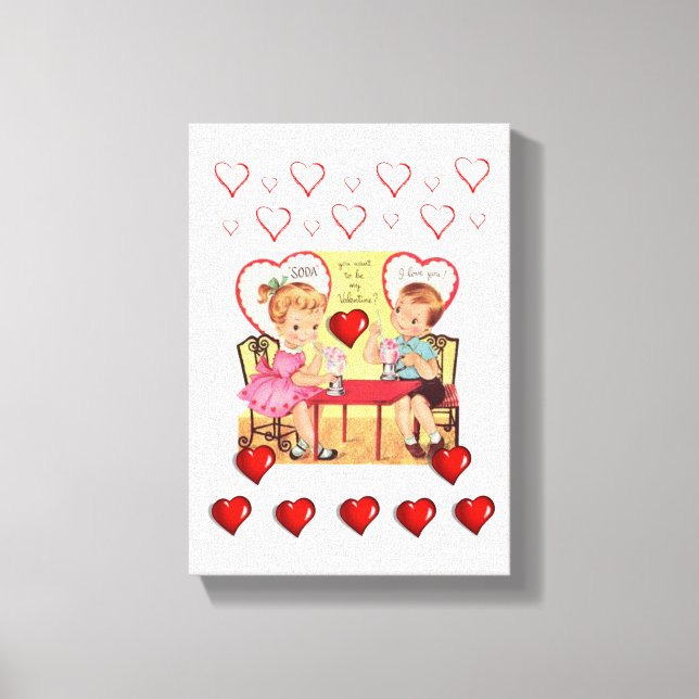 toile étirée Imprimer Saint-Valentin (Recto)