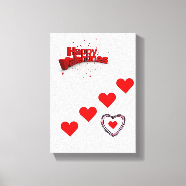 toile étirée Imprimer Saint-Valentin (Recto)