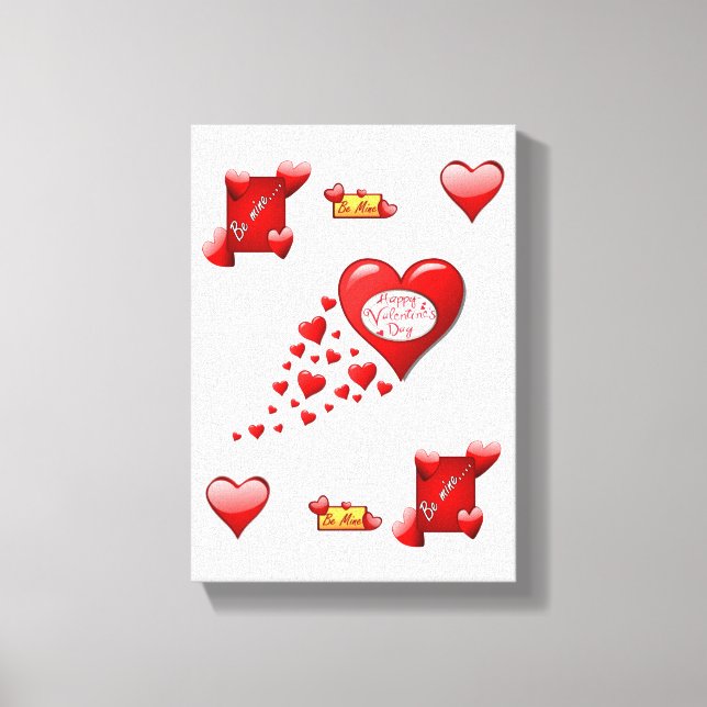 toile étirée Imprimer Saint-Valentin (Recto)