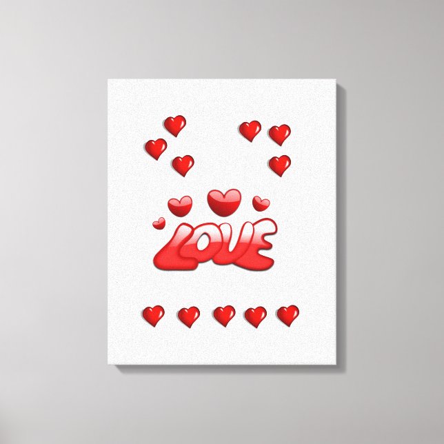 toile étirée Imprimer Saint-Valentin (Recto)